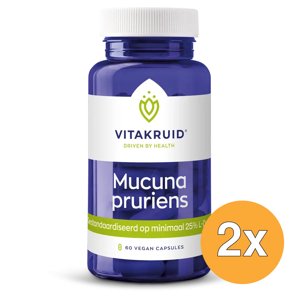 2x Vitakruid Mucuna Pruriens 400 mg (60 vega capsules)