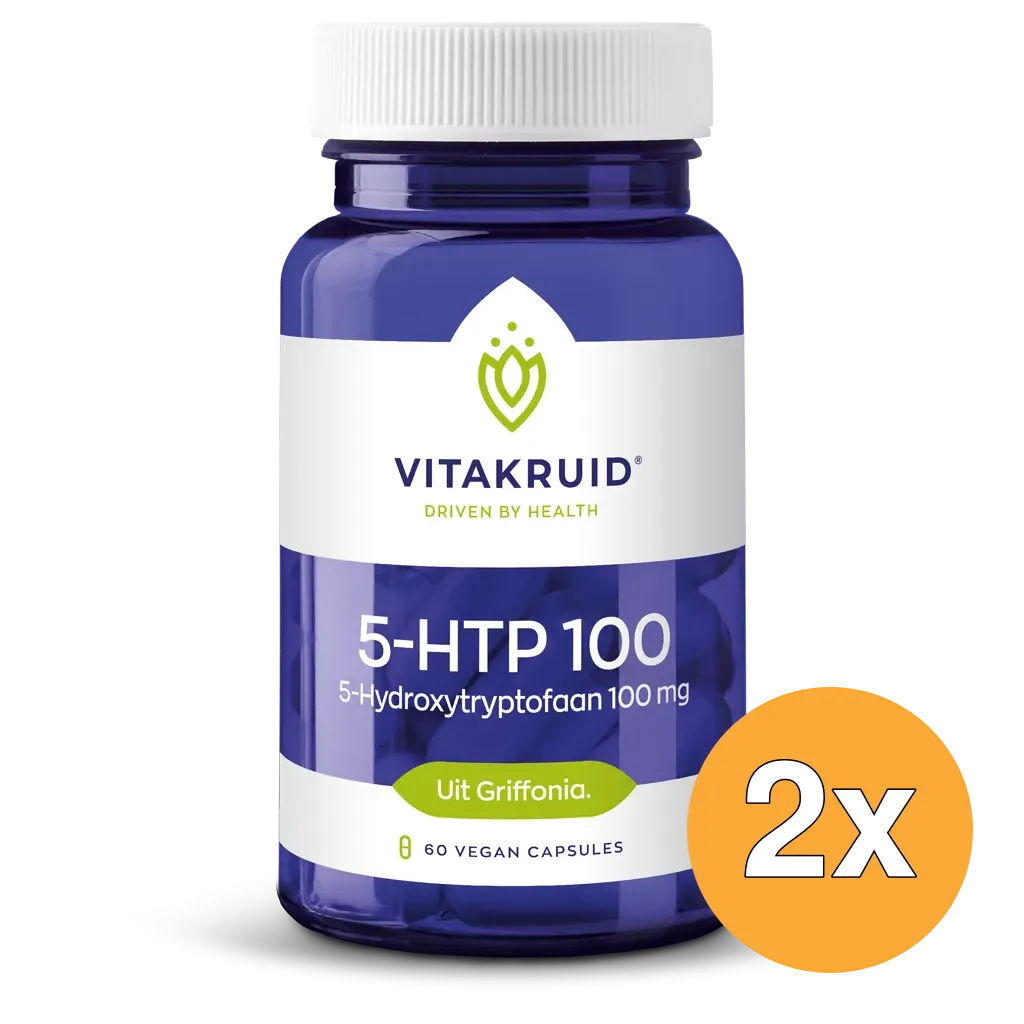 2x Vitakruid 5-HTP 100 mg (60 vega capsules)
