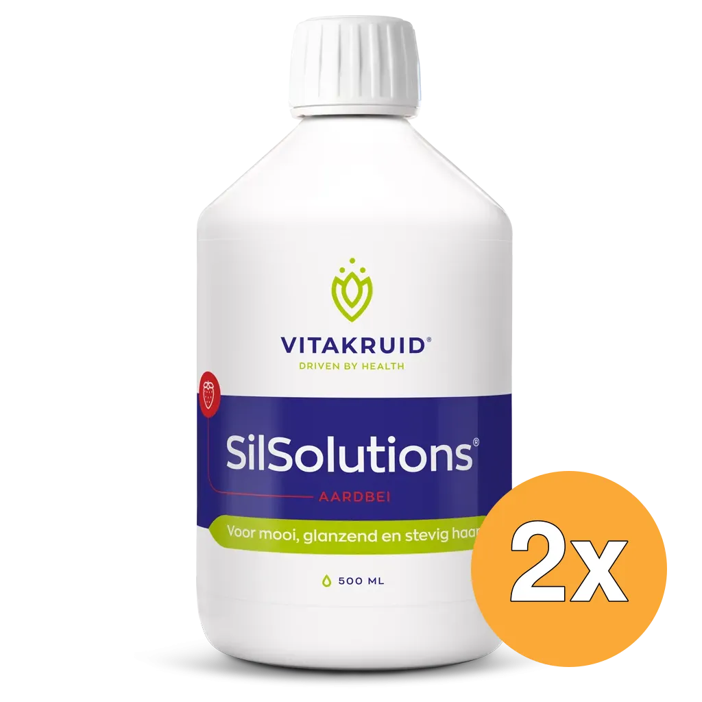 2x Vitakruid Silsolutions 500 - Aardbei (500 ml)