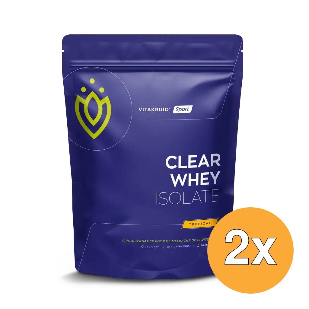 2x Vitakruid Clear Whey Isolate - Tropical (750 gr)
