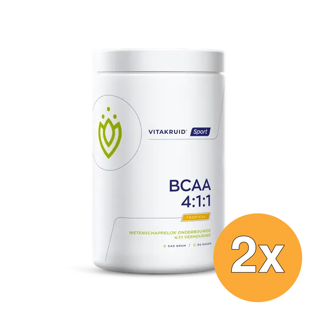 2x Vitakruid Sport BCAA 4:1:1 Tropical (540 gr)