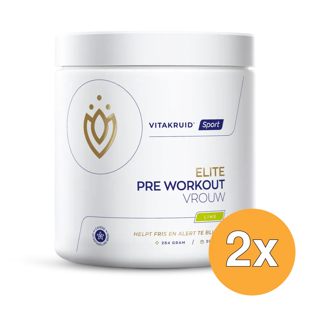 2x Vitakruid Elite Pre Workout Vrouw (284 gr)