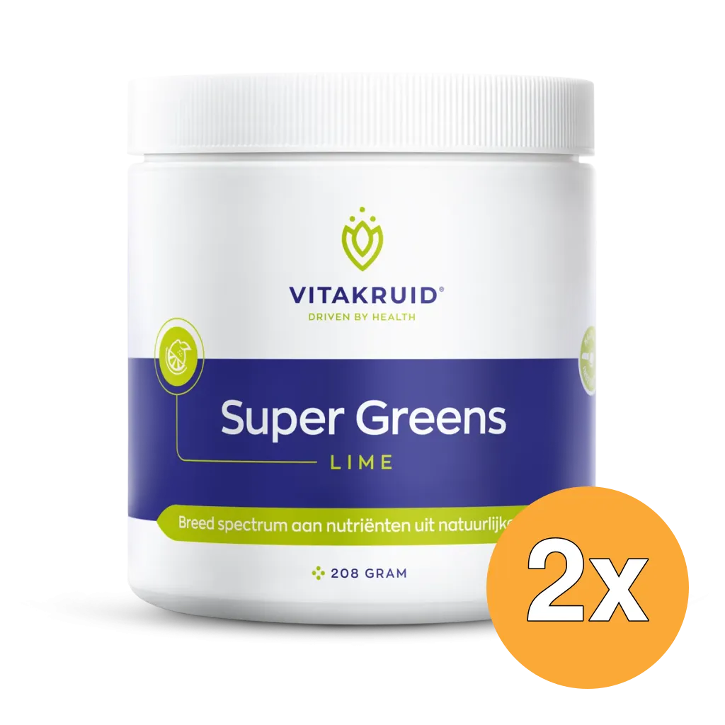 2x Vitakruid Super Greens Lime (208 gr)