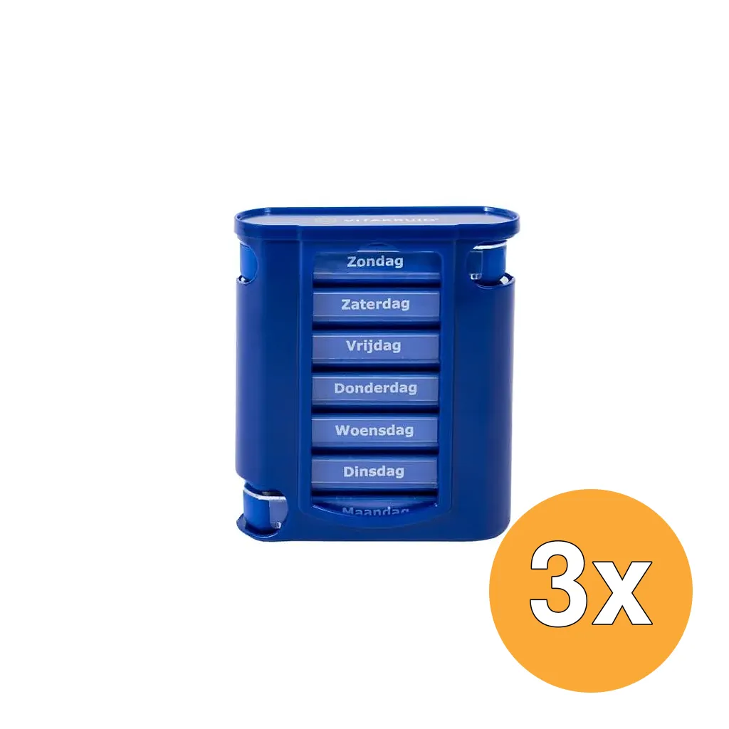 3x Vitakruid Pillendoosje 7 Dagen 4 Vakken (1 stuk)