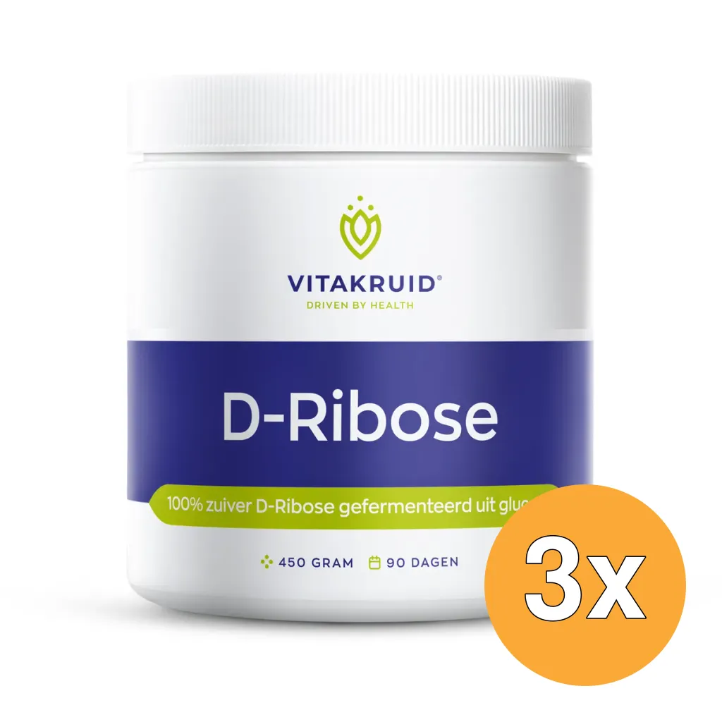 3x Vitakruid D-Ribose (450 gr)