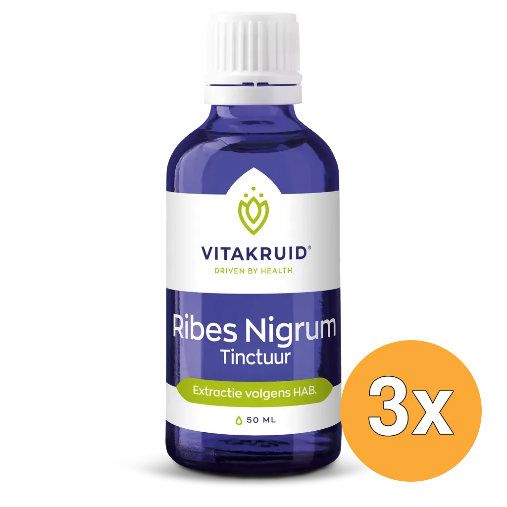 3x Vitakruid Ribes Nigrum Zwarte Bes Tinctuur 1:10 (50 ml)