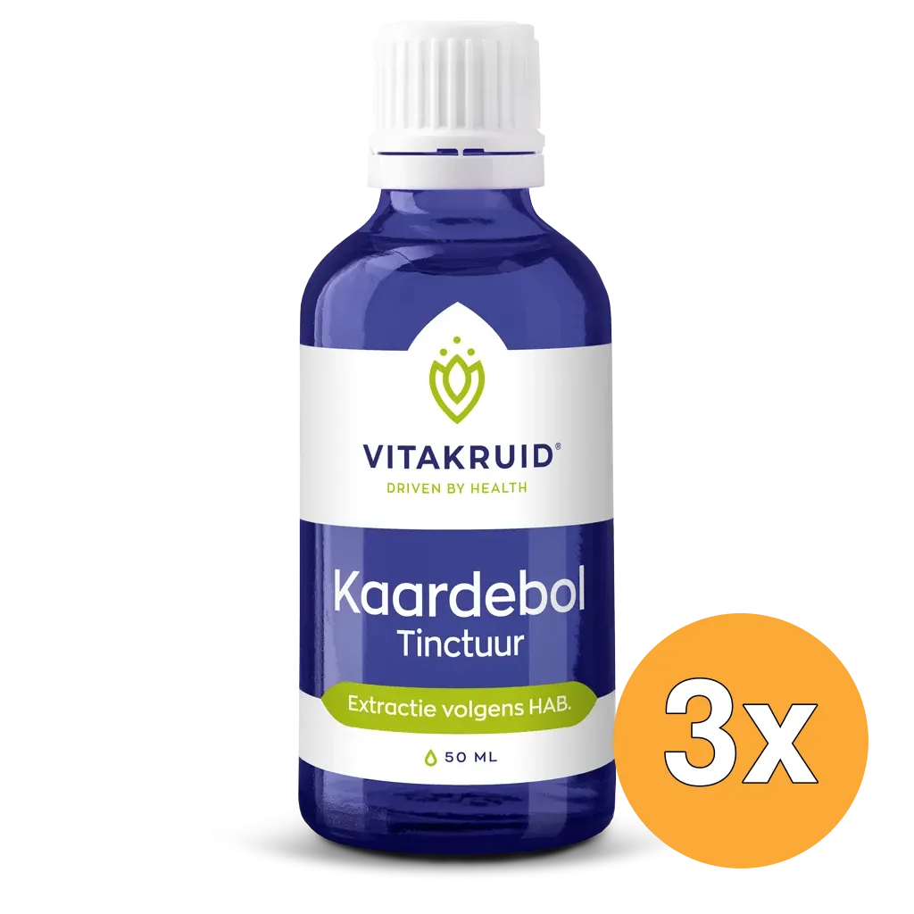 3x Vitakruid Kaardebol Wortel Tinctuur Extractie volgens HAB (50 ml)
