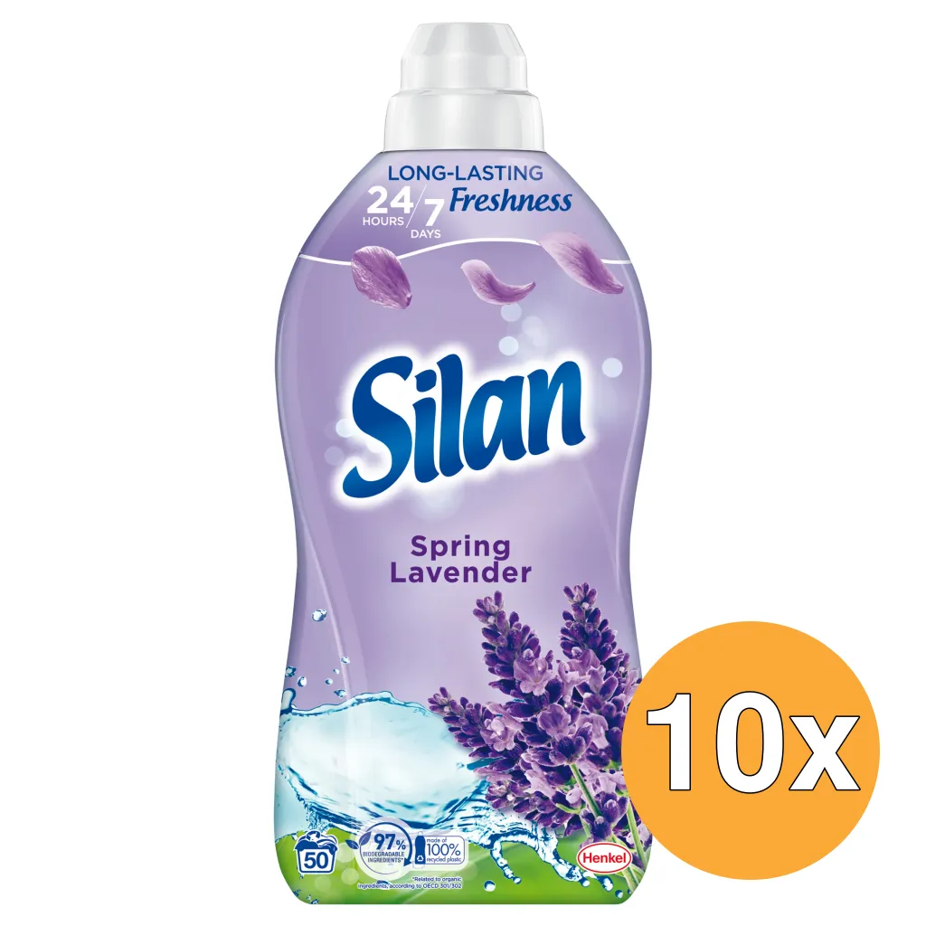 10x Silan Wasverzachter Aromatherapy Spring Lavender (1100 ml)