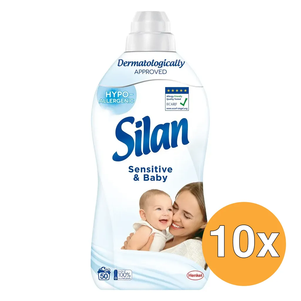 10x Silan Wasverzachter Sensitive (1100 ml)