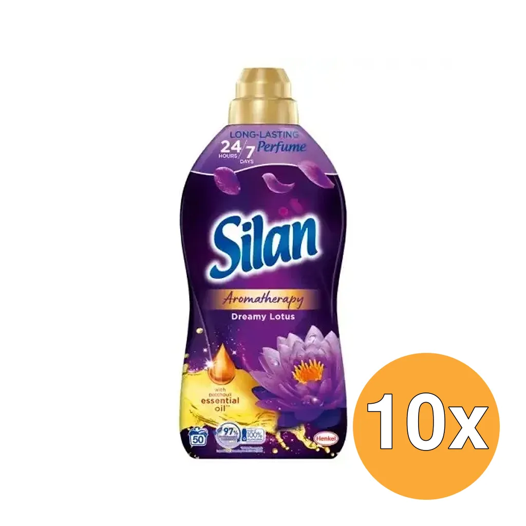 10x Silan Wasverzachter Aromatherapy Dreamy Lotus (1100 ml)