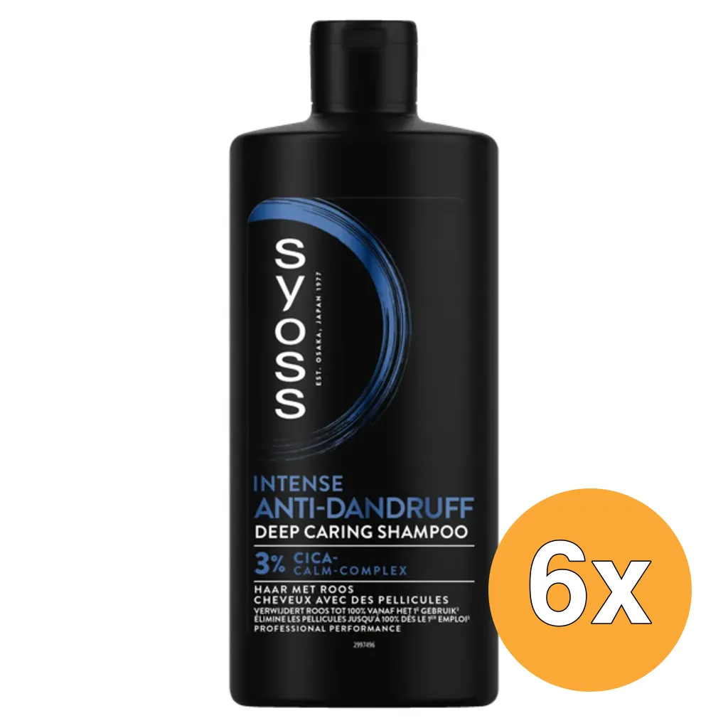 6x Syoss Shampoo Anti-Dandruff (440 ml)