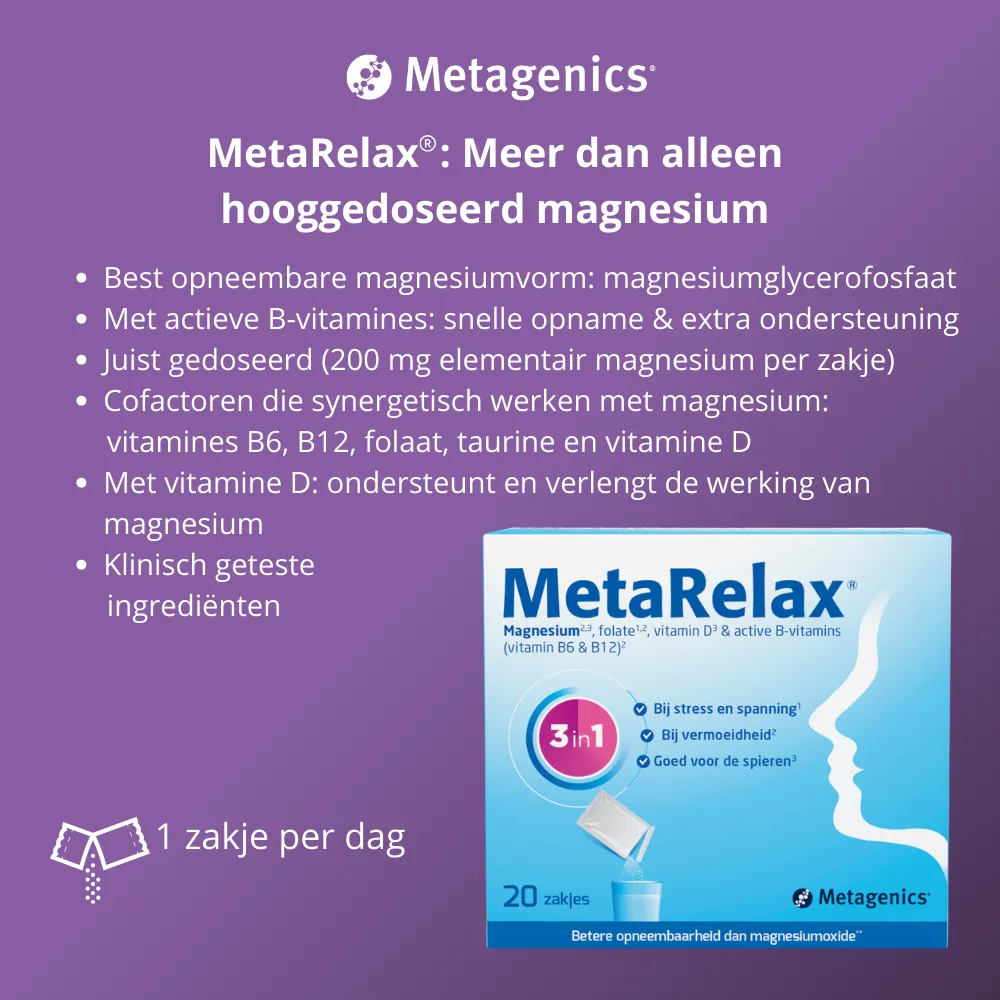Metagenics MetaRelax® (20 zakjes) - image 2