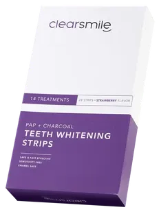 ClearSmile PAP+ Charcoal Teeth Withening Strips (14 stuks)