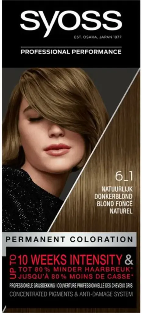 Syoss Color 6-1 Natuurlijk Donker Blond (1 stuk)