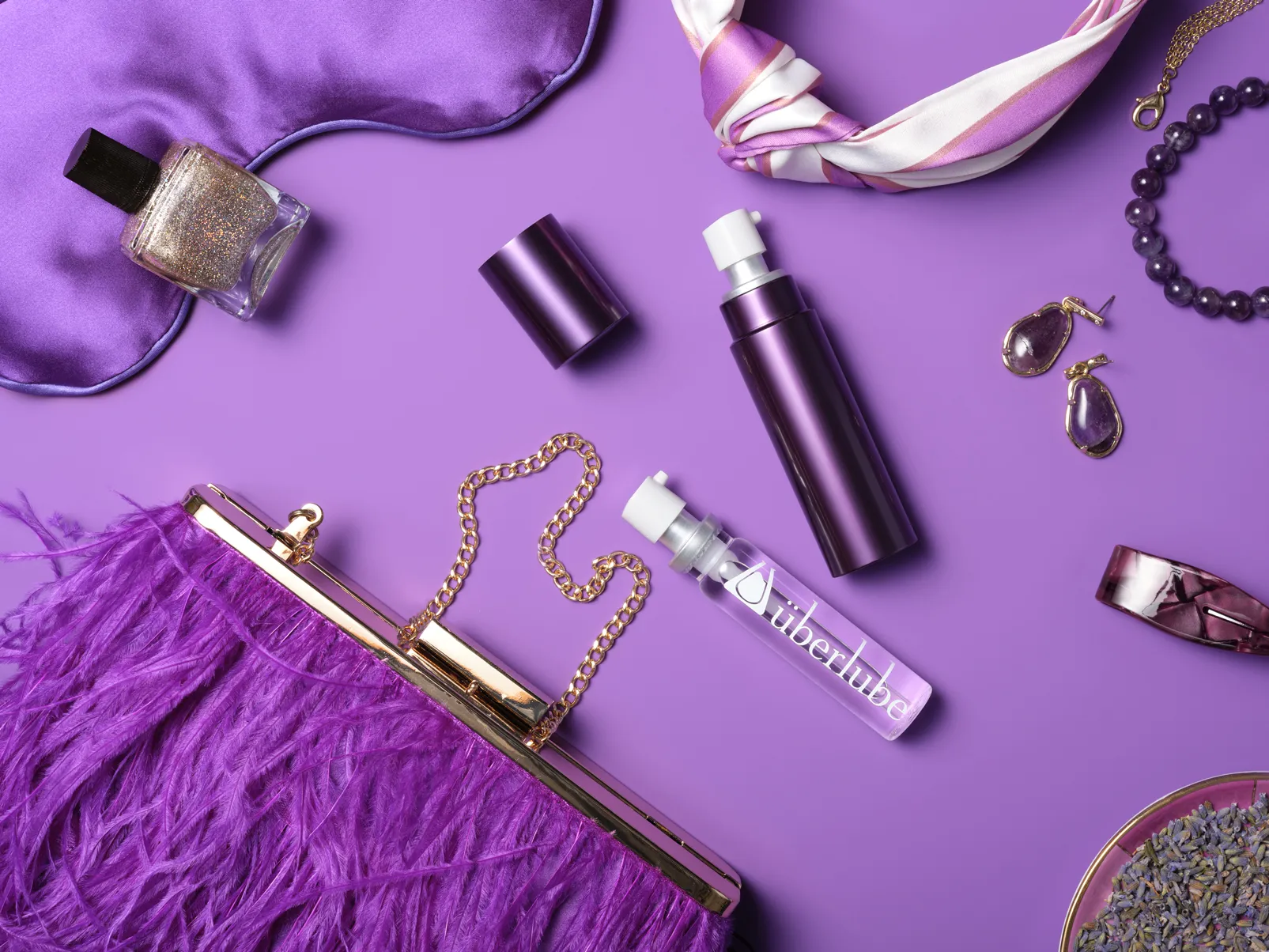 Uberlube Glijmiddel Siliconen - Good-To-Go Paars Aubergine (15 ml)