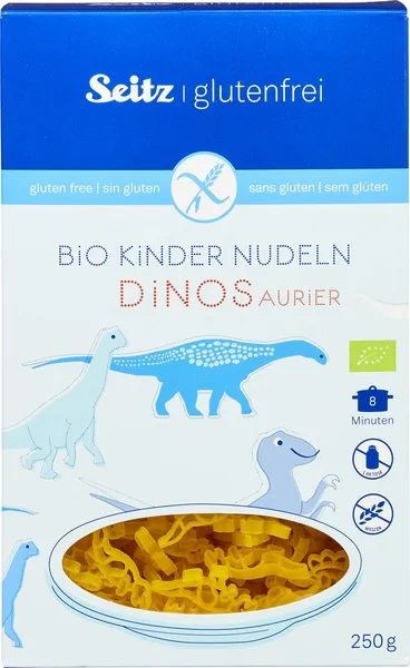 Seitz Glutenvrije Kids Pasta Dino's (250 gr)