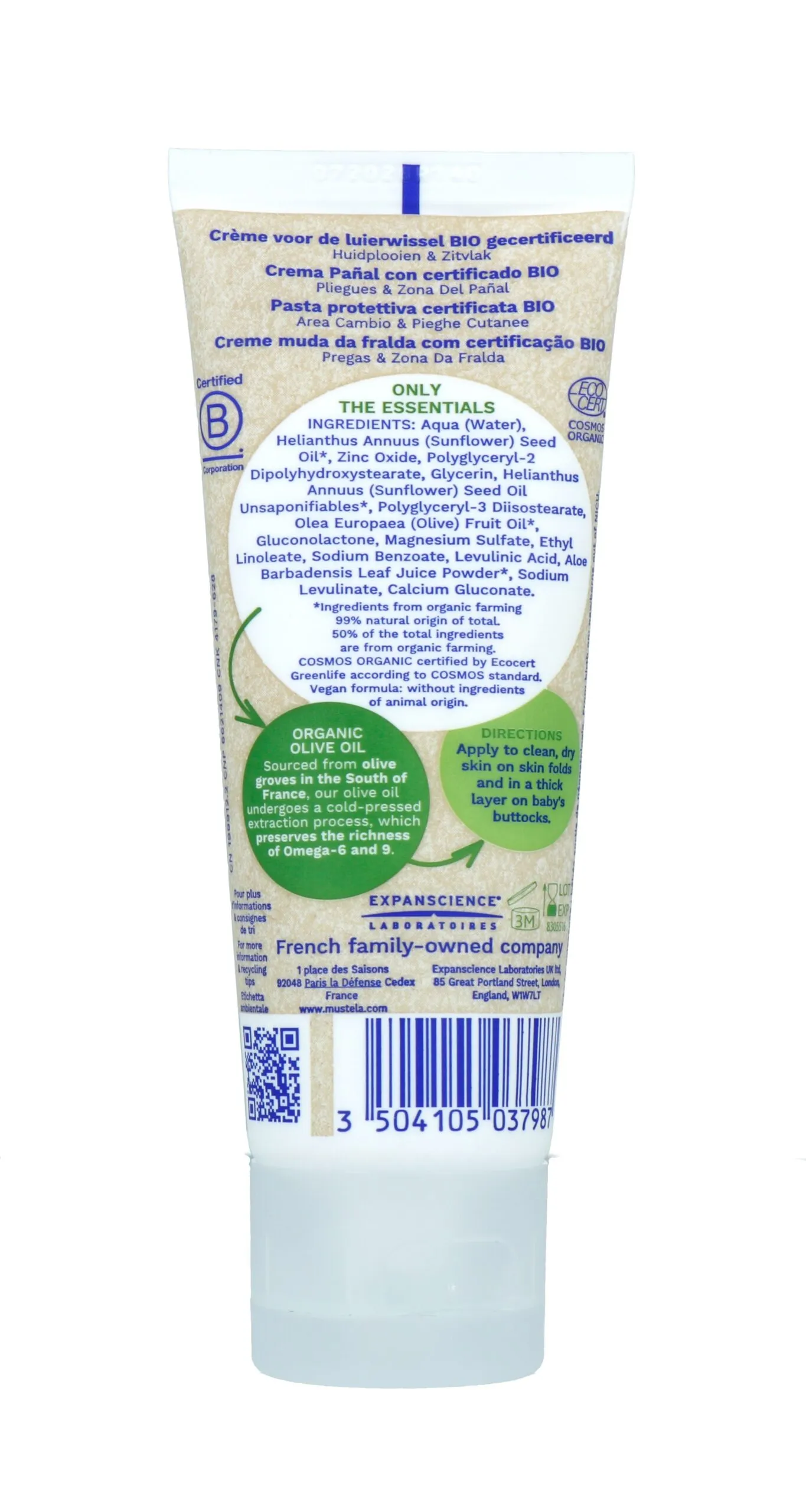 Mustela Bio Luiercreme (75 ml)