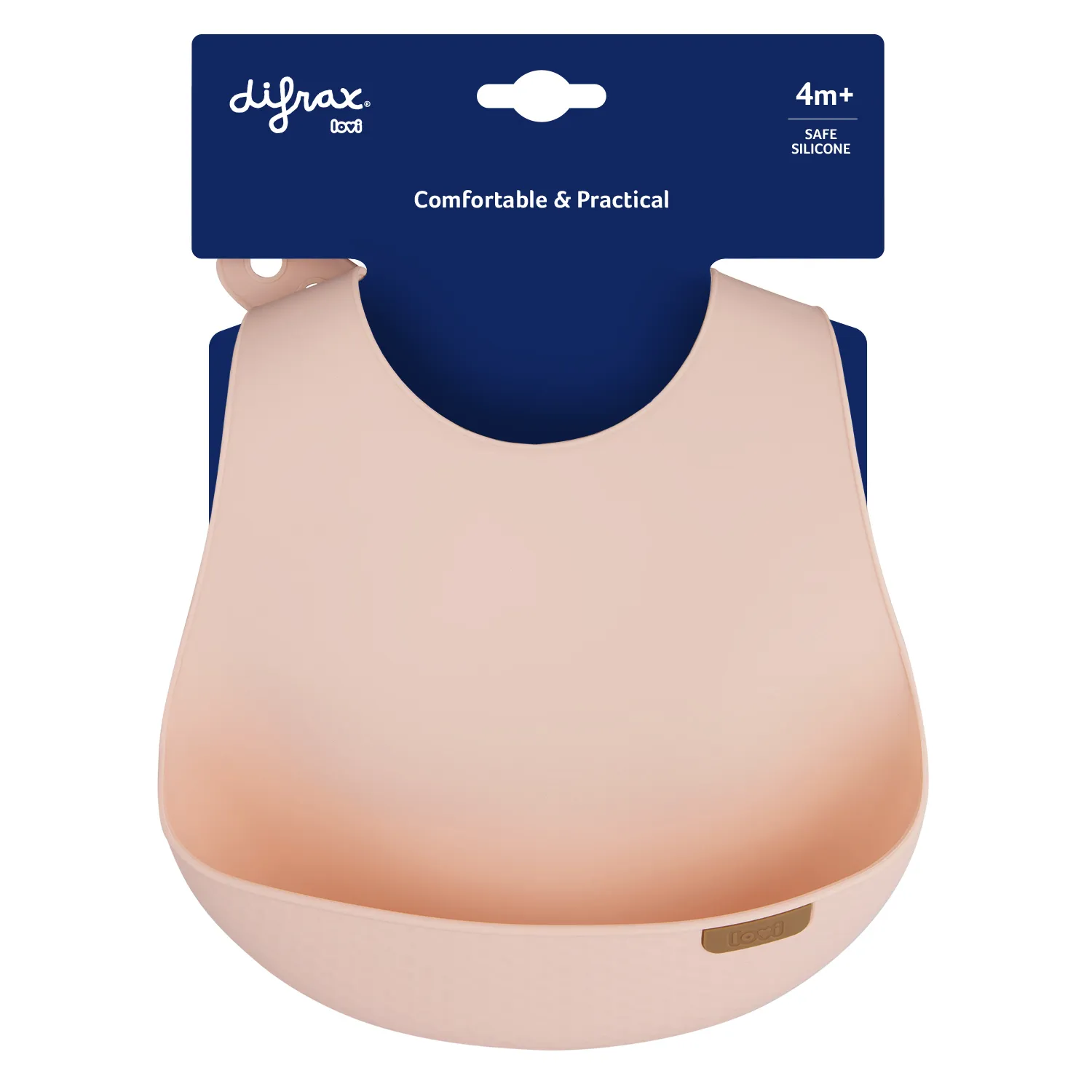 Difrax Lovi Slab Siliconen Nude (1 stuk)