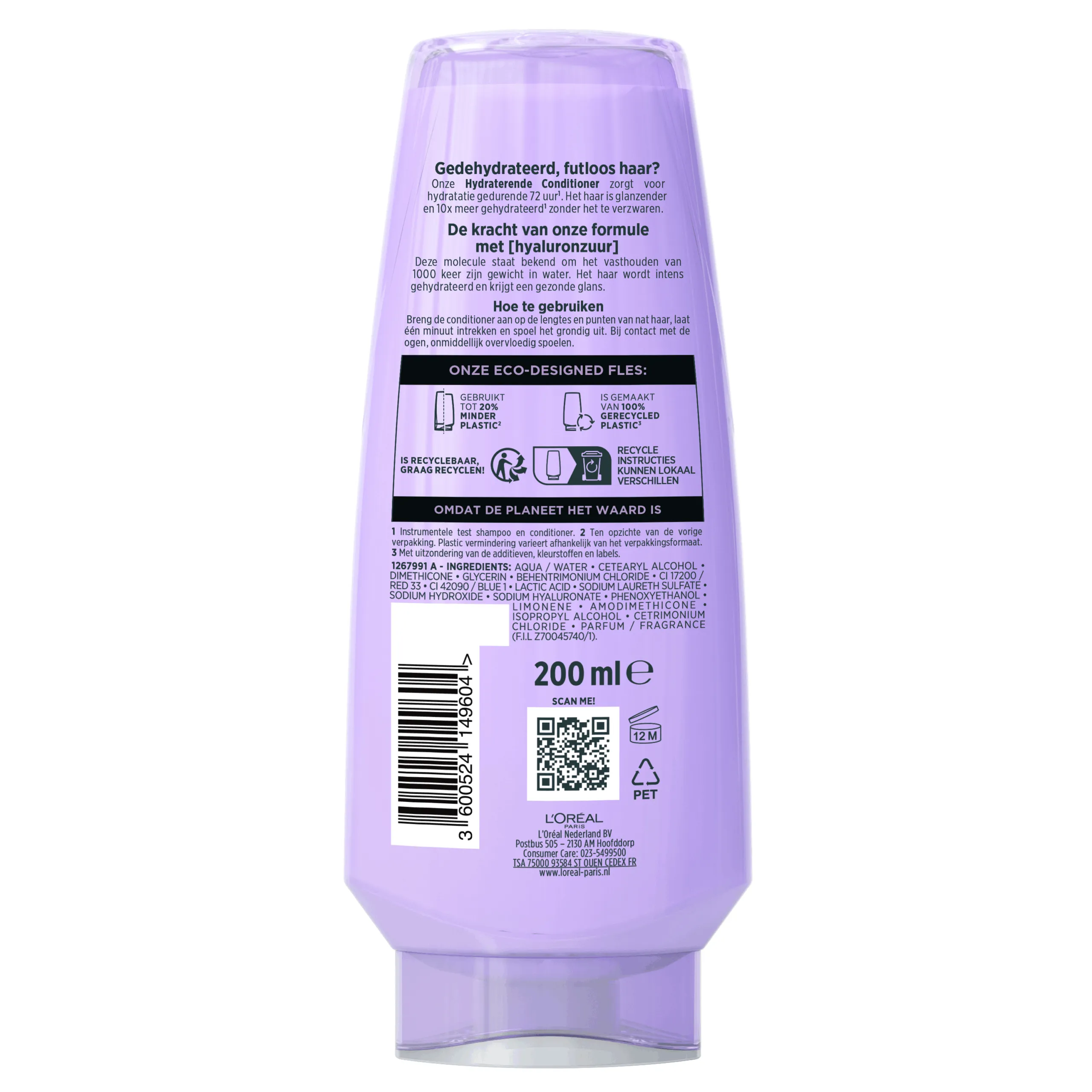L'Oréal Paris Elvive Conditioner Hydra Hyaluronic Hydraterend (200 ml)