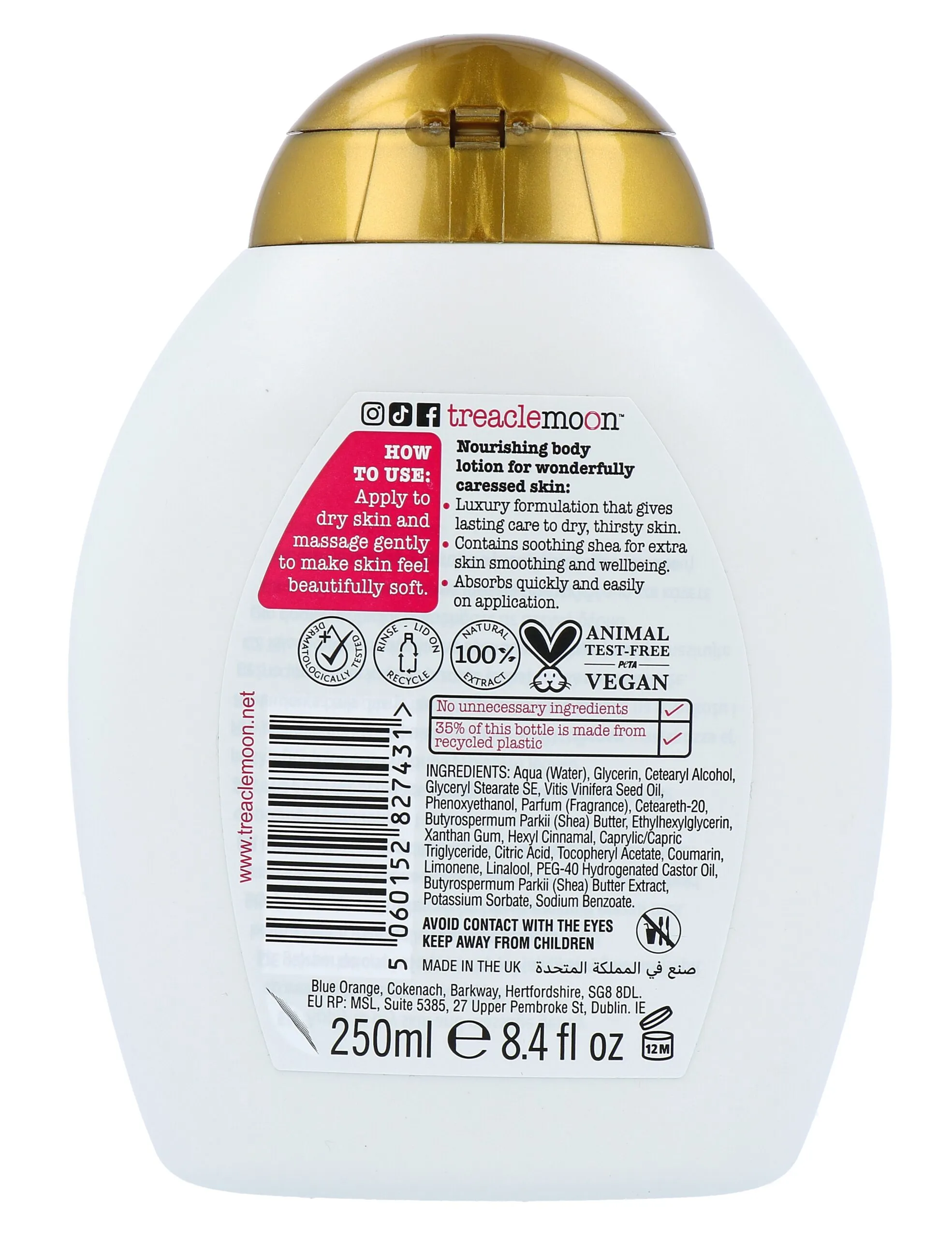 Treaclemoon Creamy Shea Butterfly Bodylotion (250 ml) - image 2