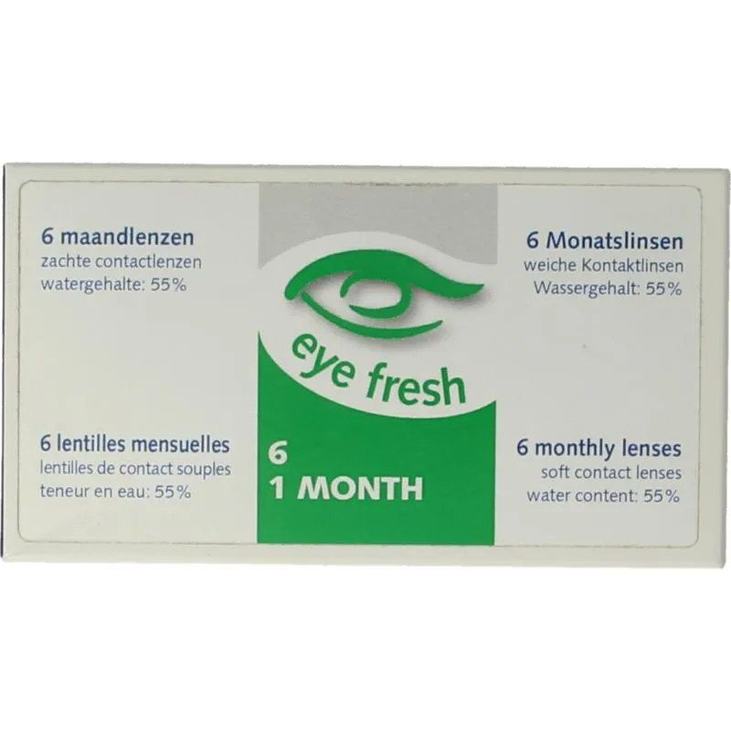 Eye Fresh Maandlenzen -6.00 (6 stuks)
