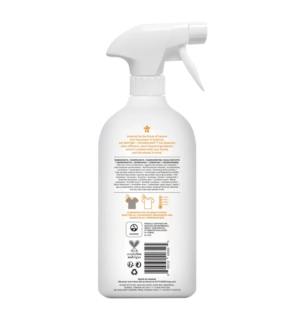 Attitude Nature+ Vlekverwijderaar (800 ml)