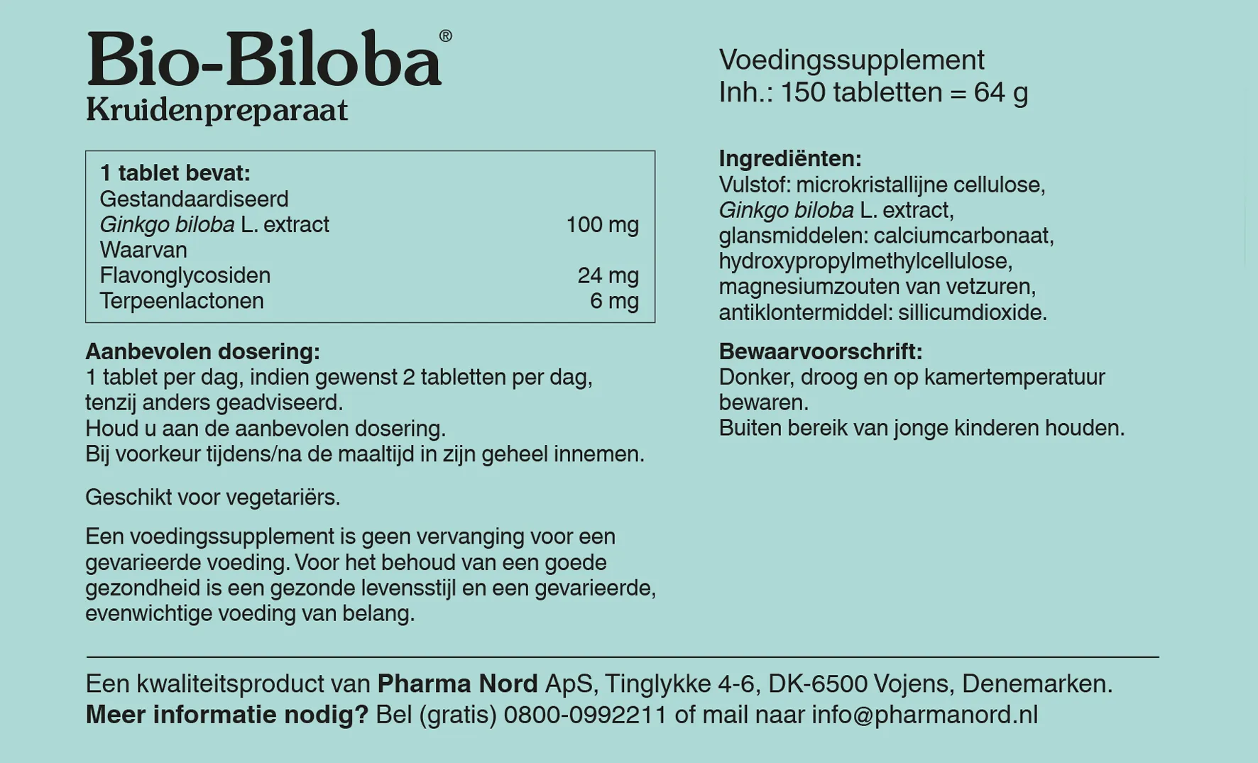 Pharma Nord Bio Biloba (150 tabletten)