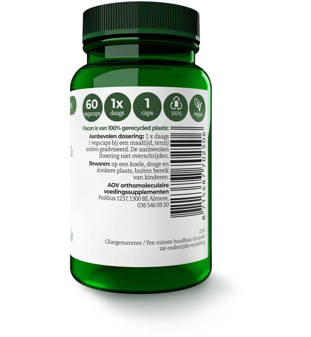 AOV 250 Vitamine B12 & foliumzuur (60 vega capsules) - image 2