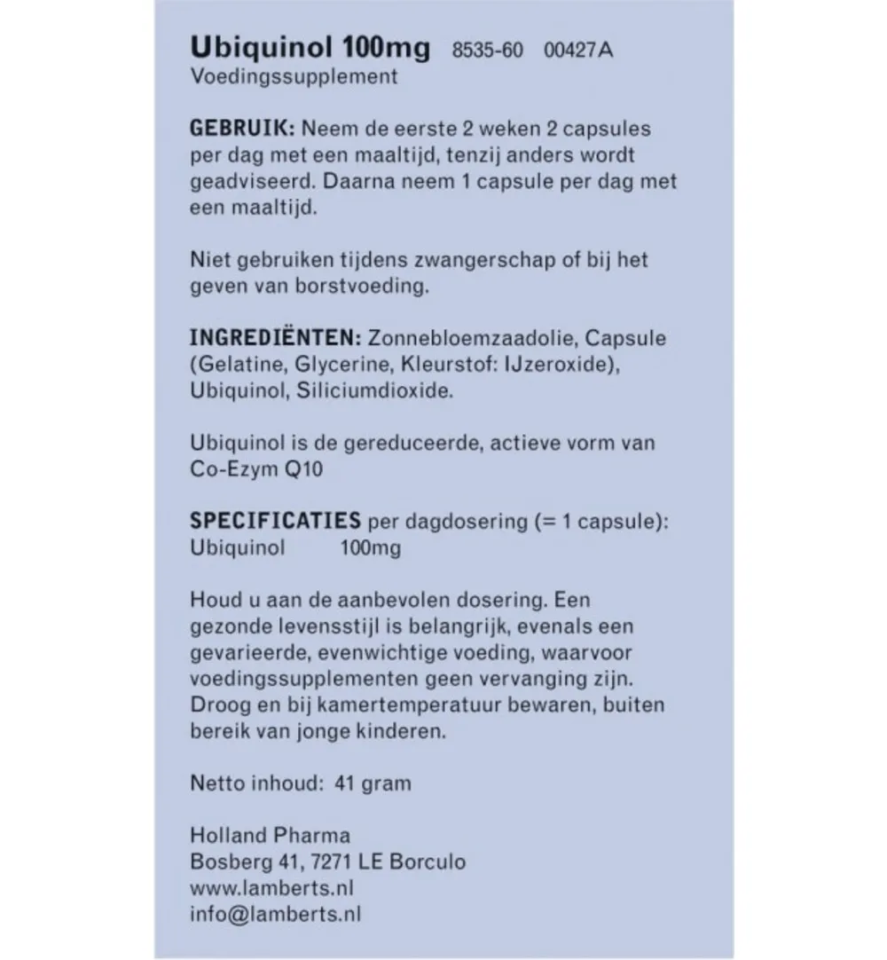 Lamberts Ubiquinol (60 capsules)