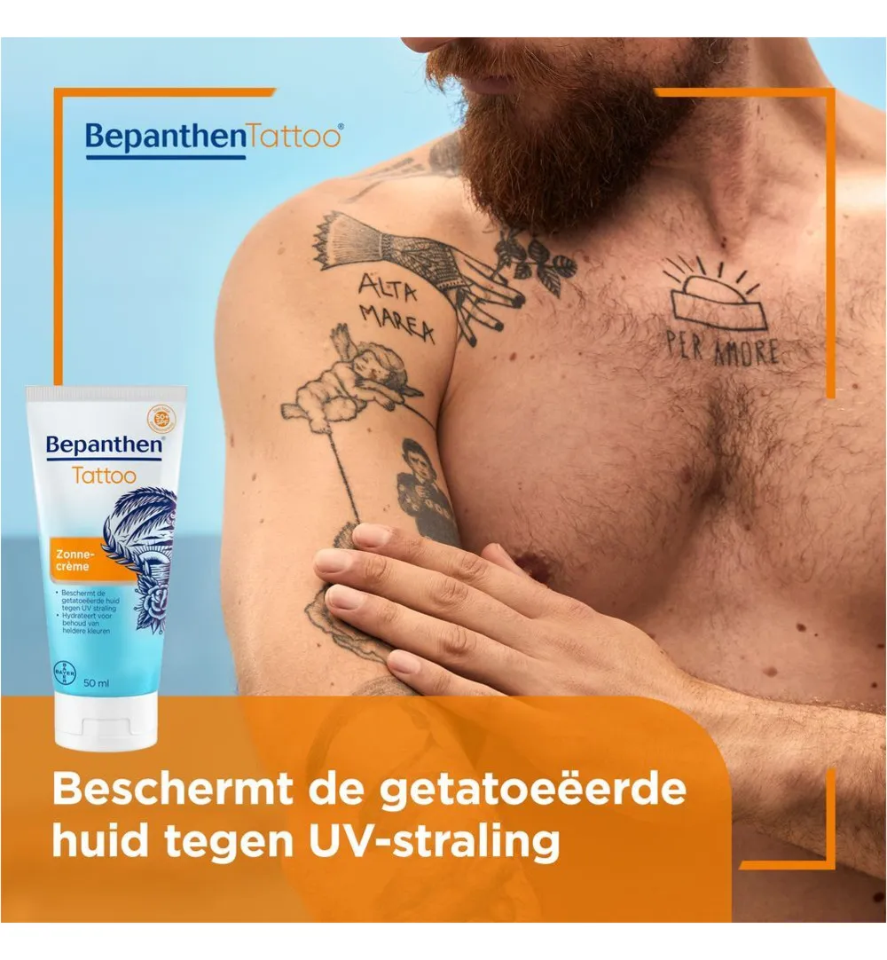 Bepanthen Tattoo zonnecreme (50 ml)
