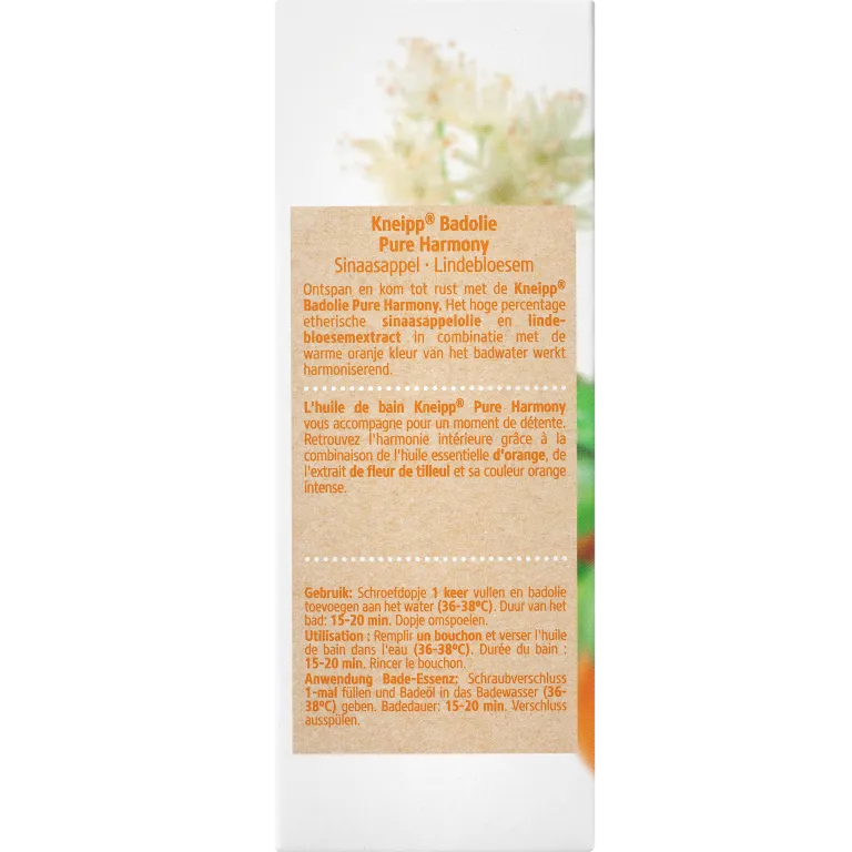 Kneipp Badolie oranje lindebloesem pure harmony (100 ml) - image 3