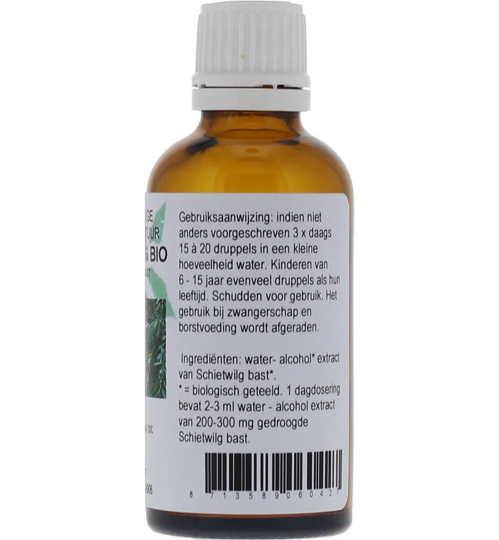 De Cruydhof Salix alba / wilgenbast tinctuur bio (50 ml) - image 2