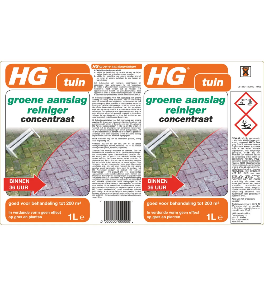 HG Groene Aanslagreiniger (1000 ml) - image 2