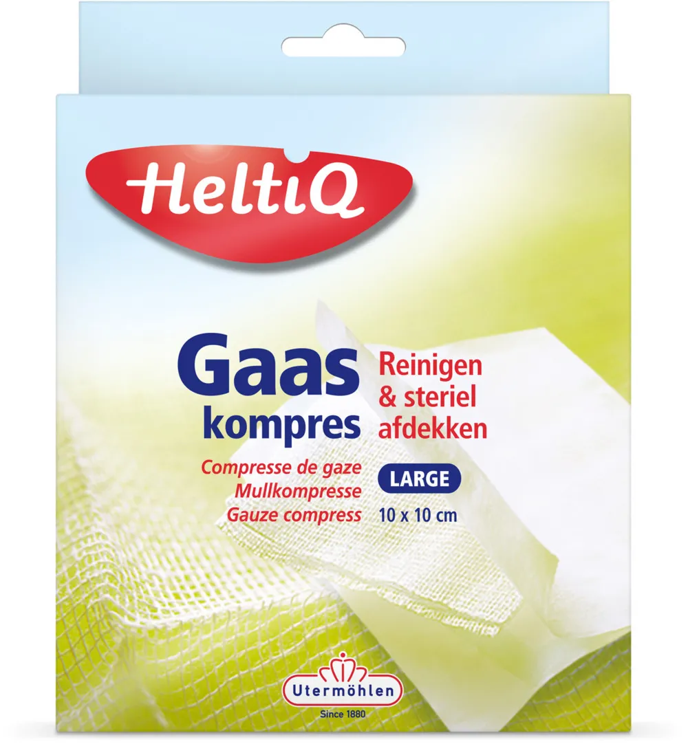Heltiq Gaaskompressen 10 X 10 Cm (10 stuks)