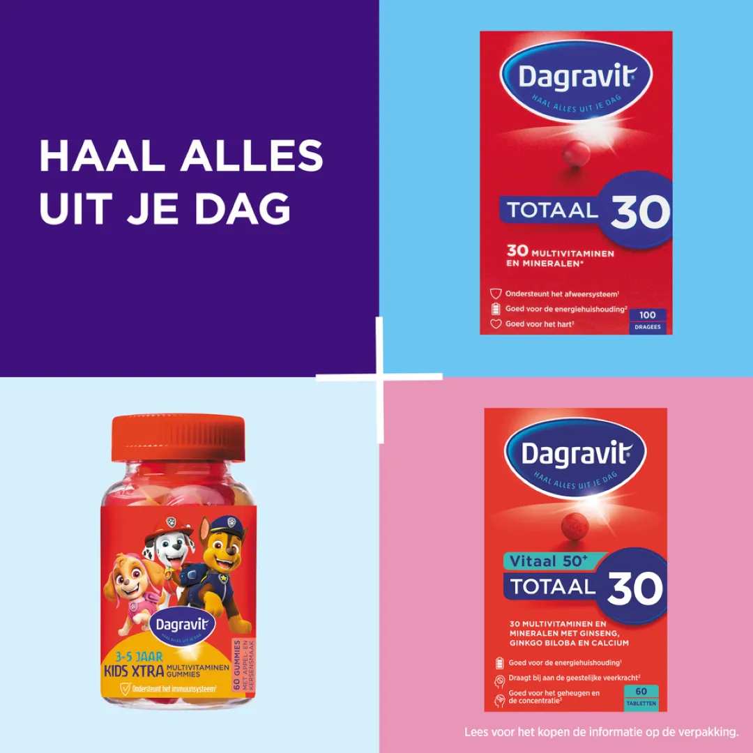 Dagravit Totaal 30 Multivitaminen (100 dragees) - image 2