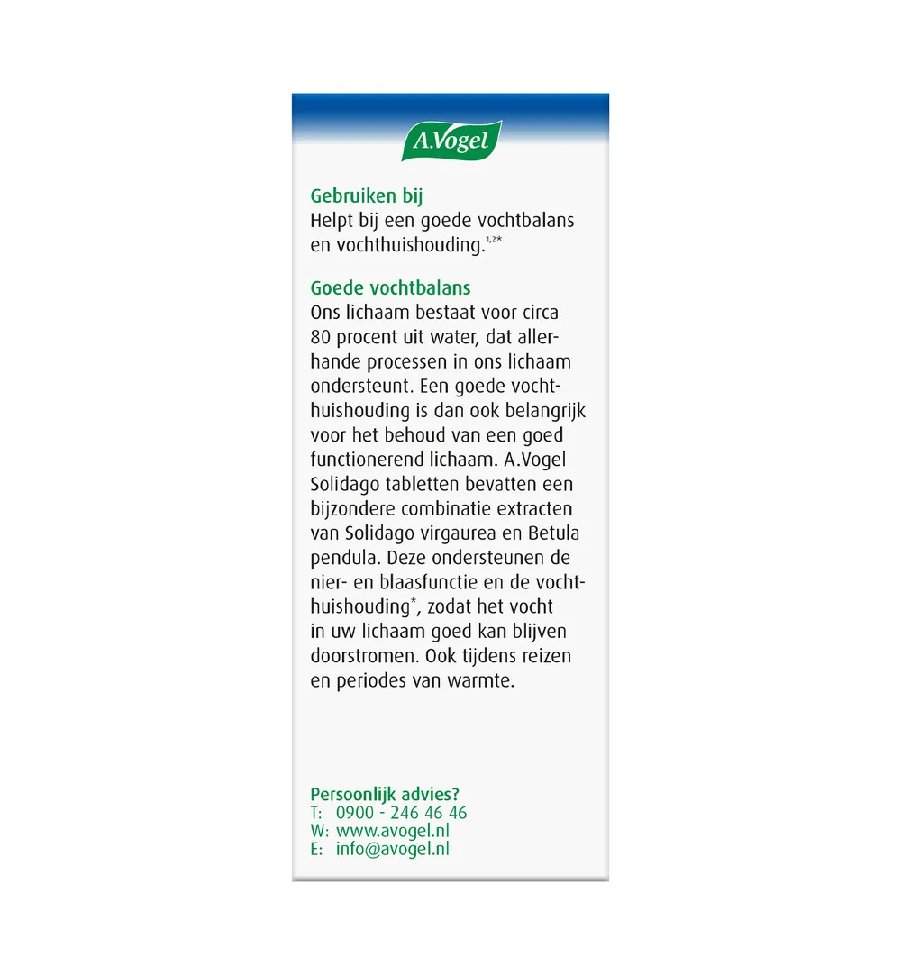A.Vogel Solidago (60 tabletten) - image 3