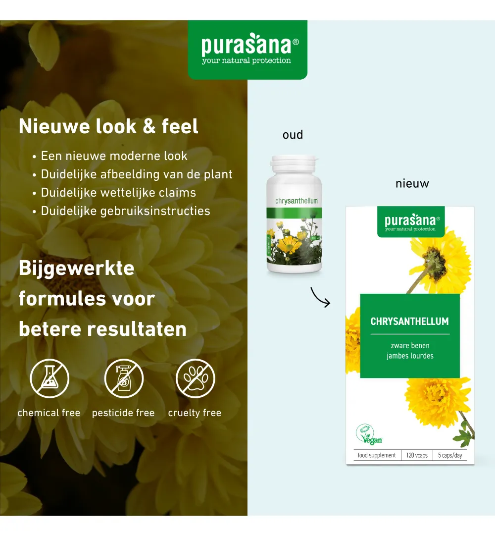 Purasana Chrysanthellum Vegan (120 vega capsules) - image 7