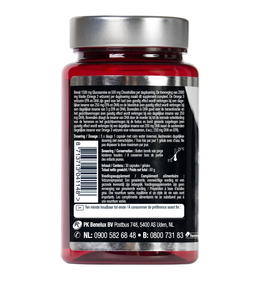 Lucovitaal Glucosamine Chondroïtine Visolie (30 capsules) - image 3
