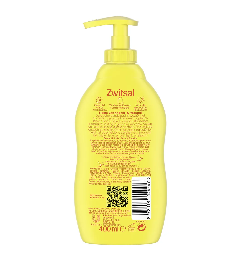 Zwitsal Bad & wasgel eucalyptus (400 ml) - image 2