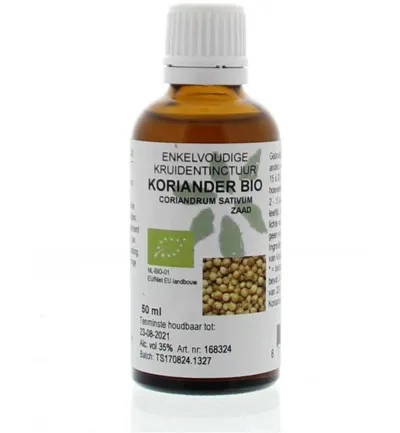 De Cruydhof Coriandrum sativum / koriander tinctuur bio (50 ml)