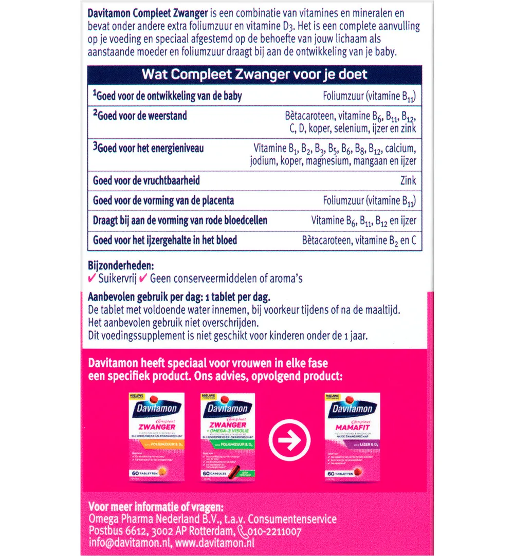 Davitamon Compleet zwanger (60 tabletten) - image 2