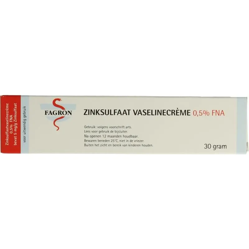 Fagron Zinksulfaat vaselinecreme 0.5% FNA (30 gr)