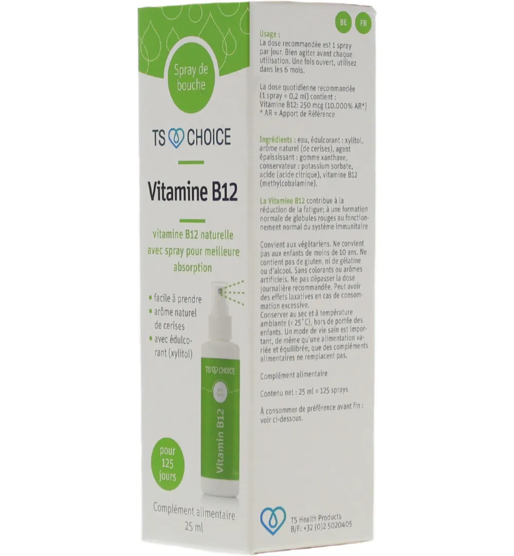 TS Choice Vitaminespray vitamine B12 bio (25 ml) - image 5