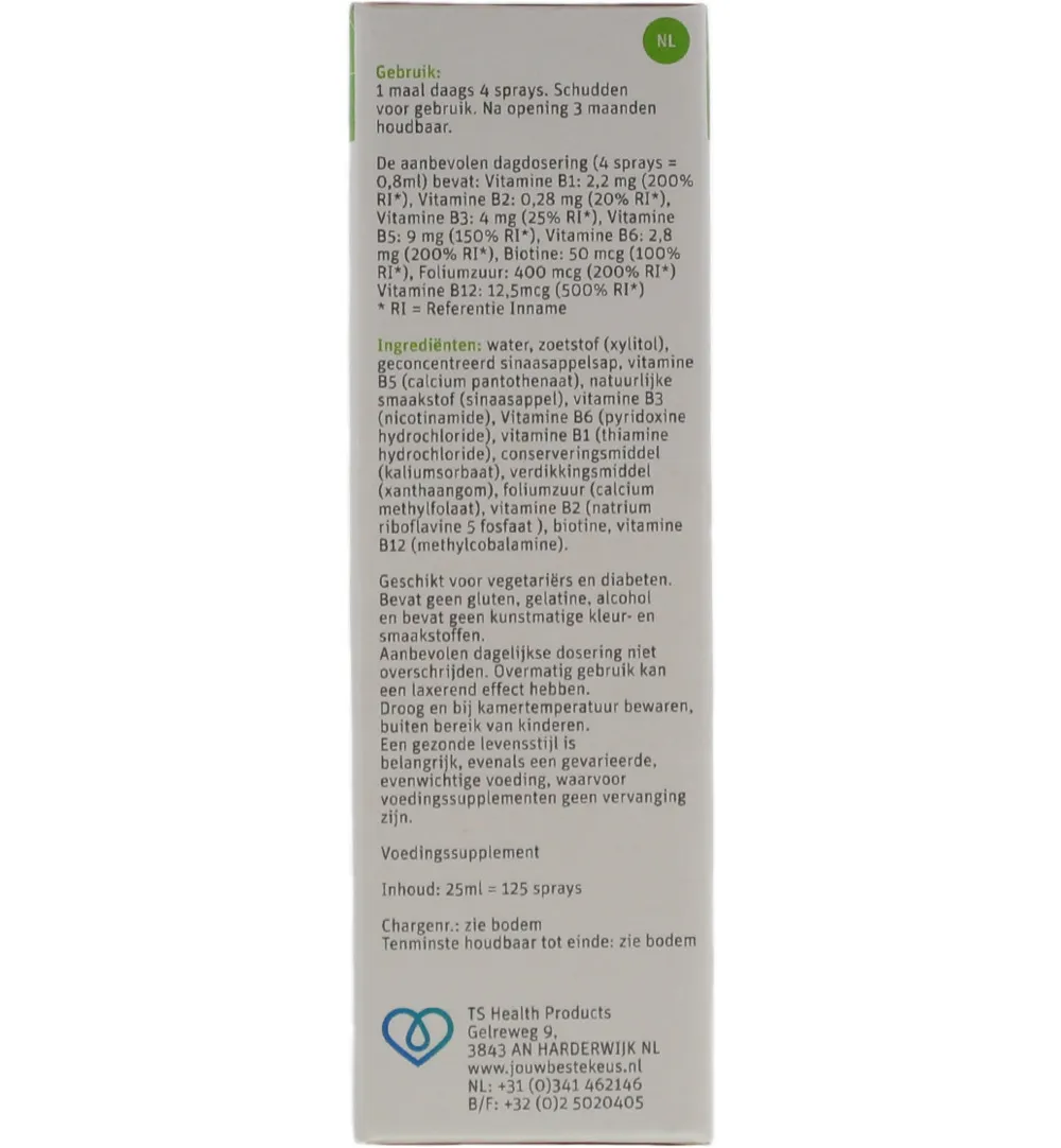 Ts Choice Vitaminespray Vitamine B Complex (25 ml) - image 3
