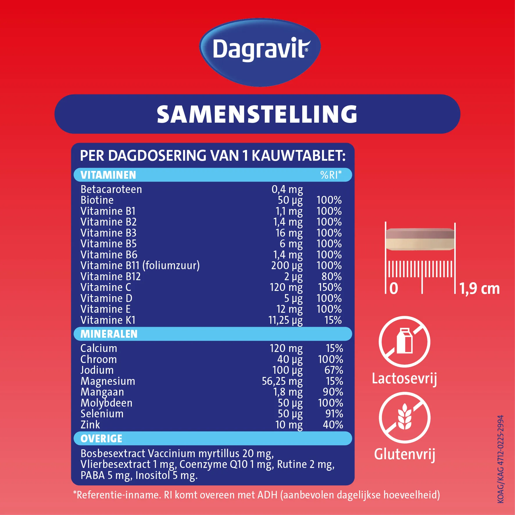 Dagravit Totaal 30 weerstand & energie (50 tabletten) - image 3