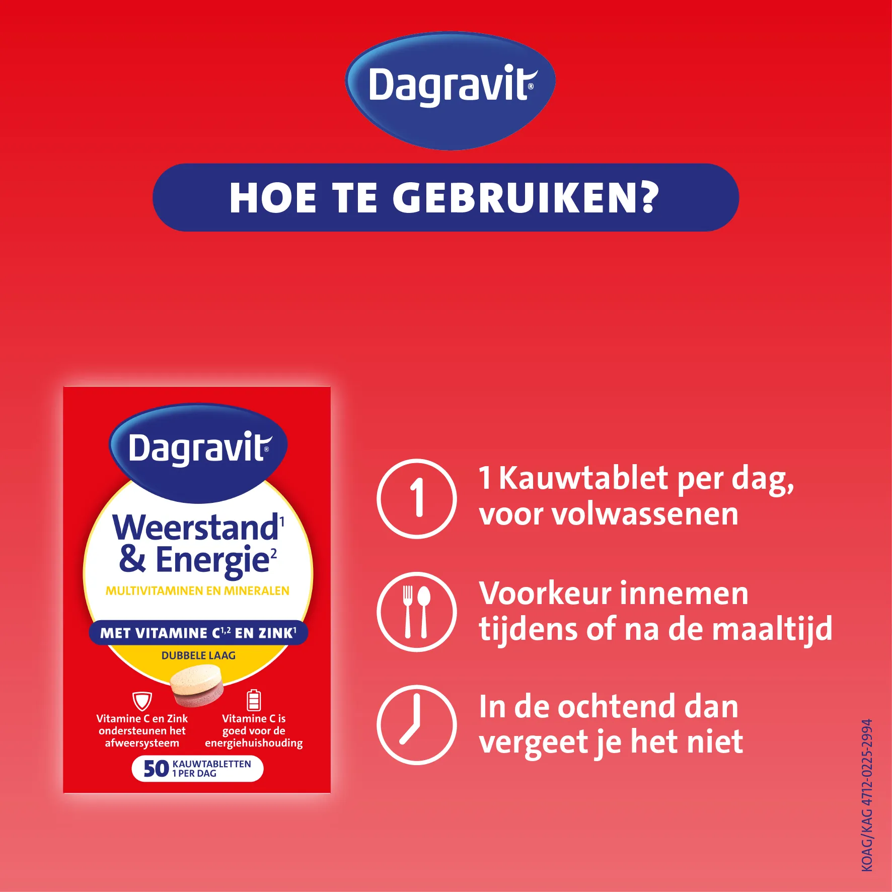 Dagravit Totaal 30 weerstand & energie (50 tabletten) - image 4