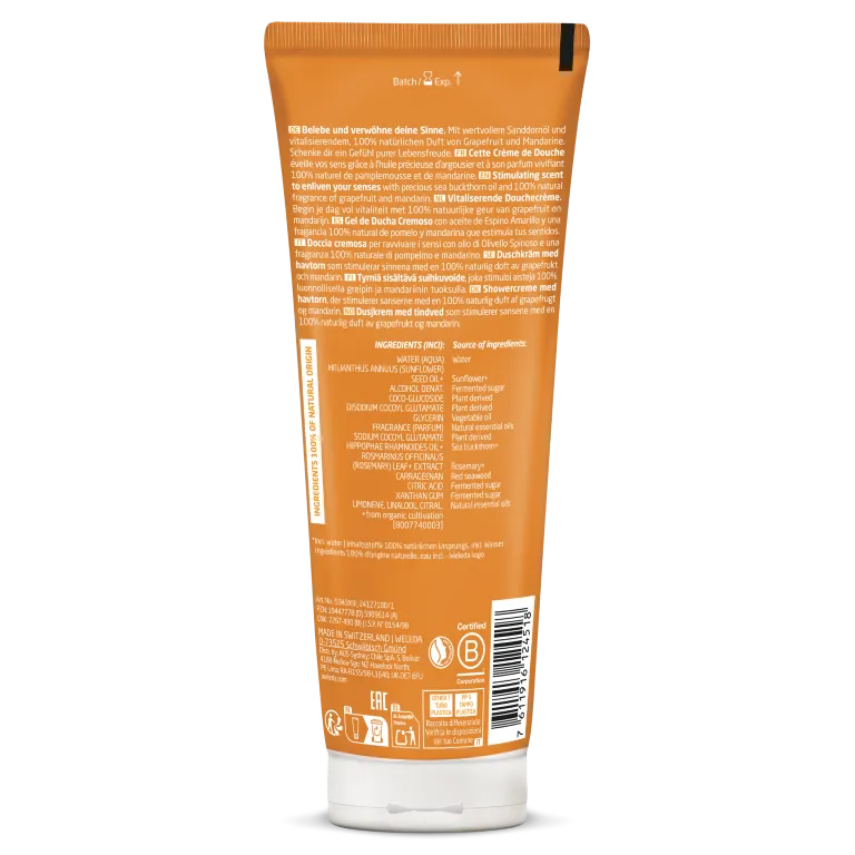 WELEDA Duindoorn vitaliserende douchecreme (200 ml)