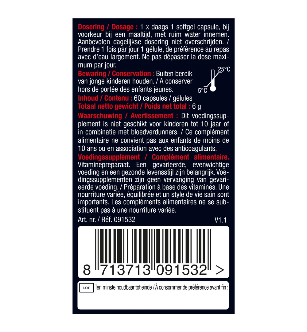 Lucovitaal Vitamine K2 + D3 (60 capsules) - image 6