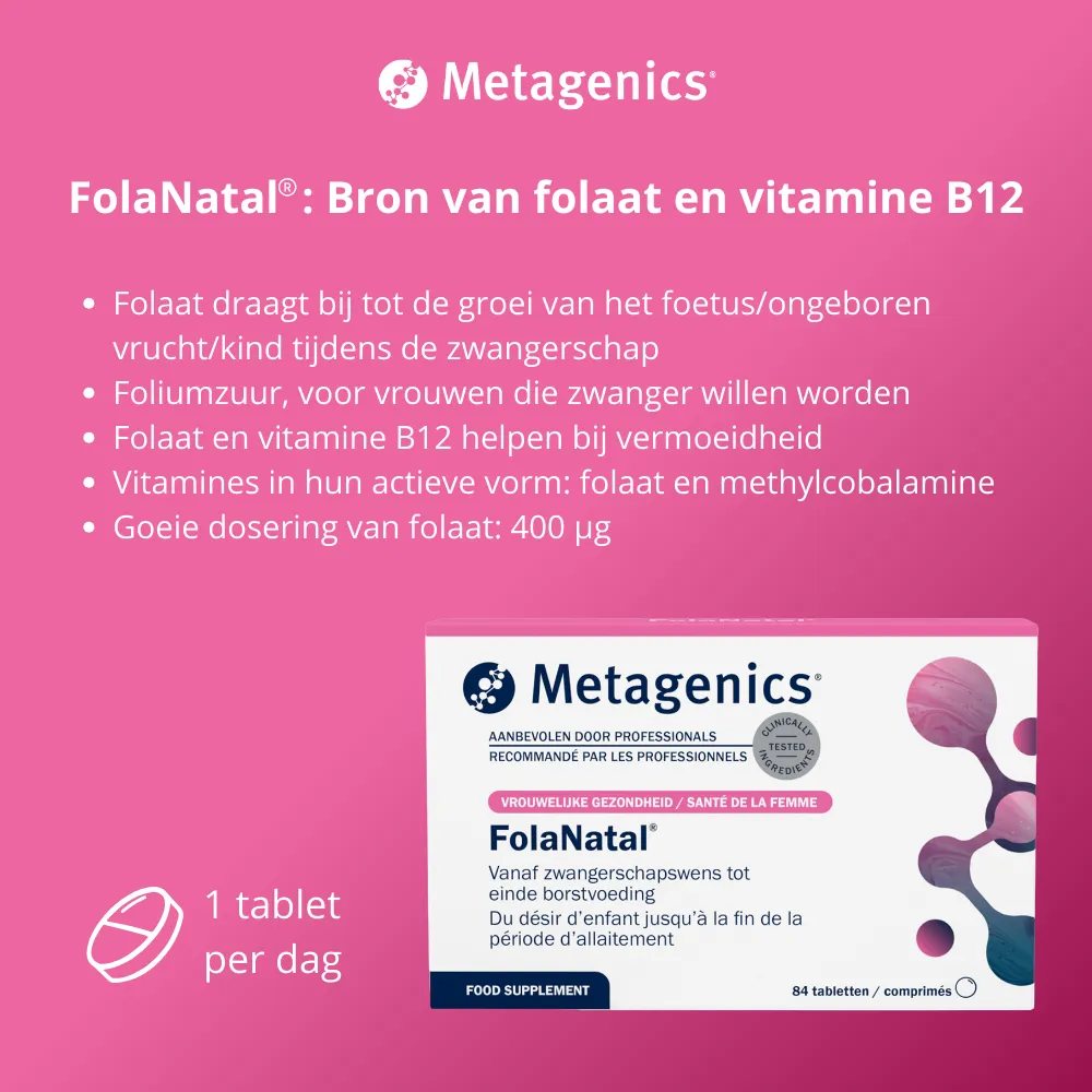 Metagenics Folanatal Nf (84 tabletten) - image 2