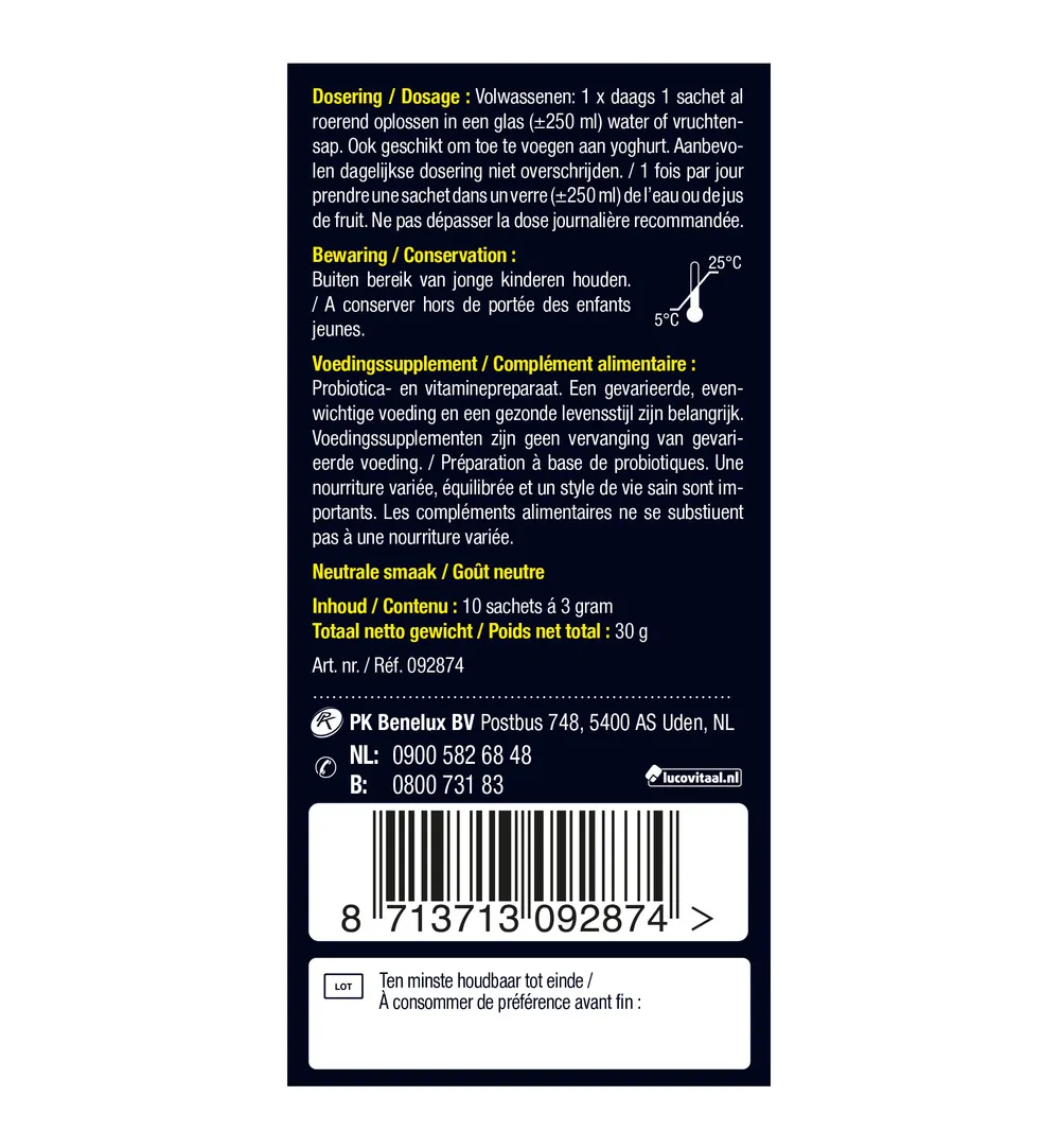 Lucovitaal Pre & Probiotica (10 sachets) - image 3